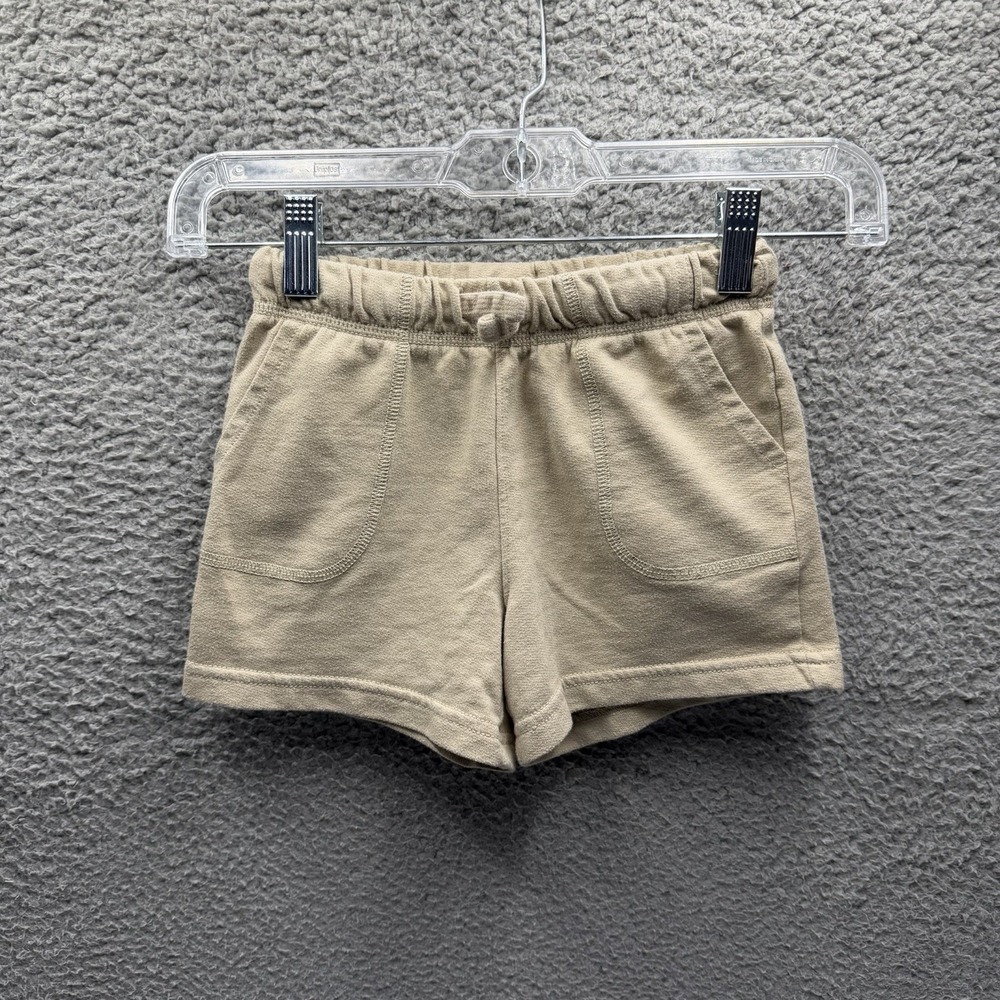 Carters Shorts Toddler Boys Size 4T Tan Cotten Blend Shorts Size 4T
